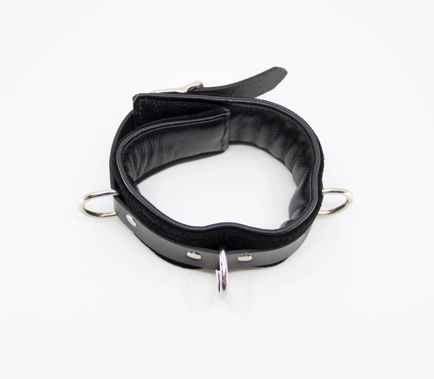 Premium Padded Suede Leather Collar in 3 Colours | Love In Leather